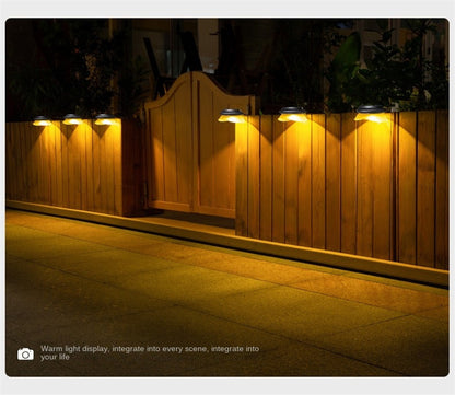 EcoGlow Solar Fence Light – Decorative LED Wall Light for Garden, Patio, Yard & Outdoor Fences