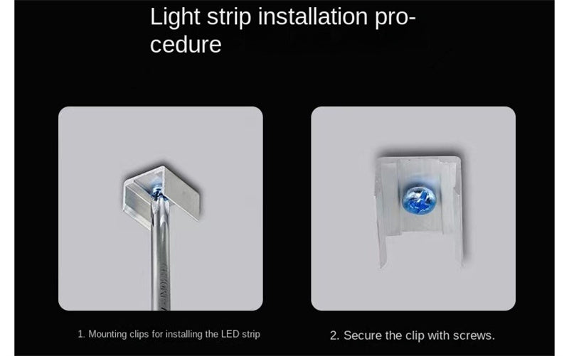 6063 Aluminum LED Strip Mounting Clips for Silicone Neon Lights
