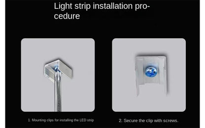 6063 Aluminum LED Strip Mounting Clips for Silicone Neon Lights