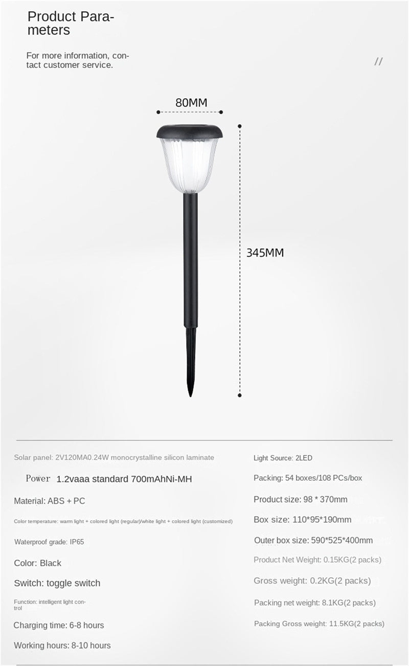 Solar Outdoor Garden Lights – Waterproof Lawn, Patio & Pathway Decorative Landscape Lighting