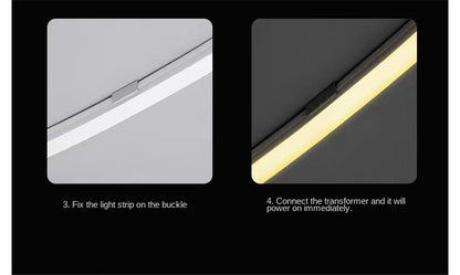 6063 Aluminum LED Strip Mounting Clips for Silicone Neon Lights