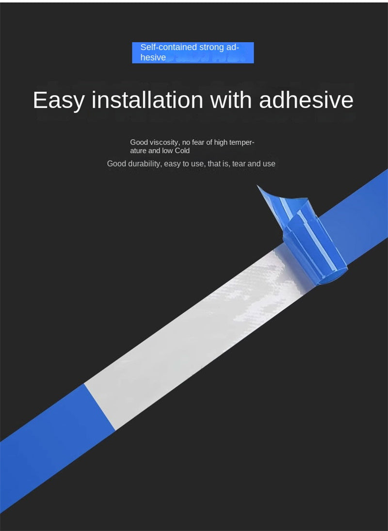 COB LED Strip Lights Low Voltage Linear Lighting, Ruban LED à température de couleur double encastré avec autocollant pour le plafond, éclairage ambiant principal sans lumière dans le salon