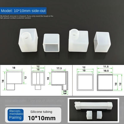 Silicone LED Strip Light End Caps – Waterproof Neon Strip End Plugs