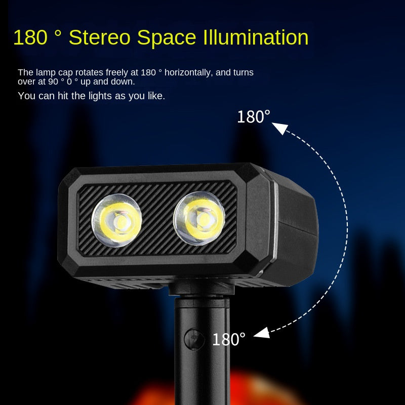 180° Rotatable Retractable Magnetic LED Work Light – Ultimate Hands-Free Flashlight for Camping & Outdoor Repairs