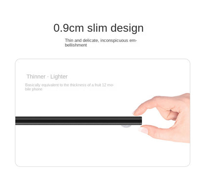 Ultra-Thin Smart Motion Sensor LED Light Strip Rechargeable Self-Adhesive Cat-Eye Lighting for Wine Cabinets&Wardrobes