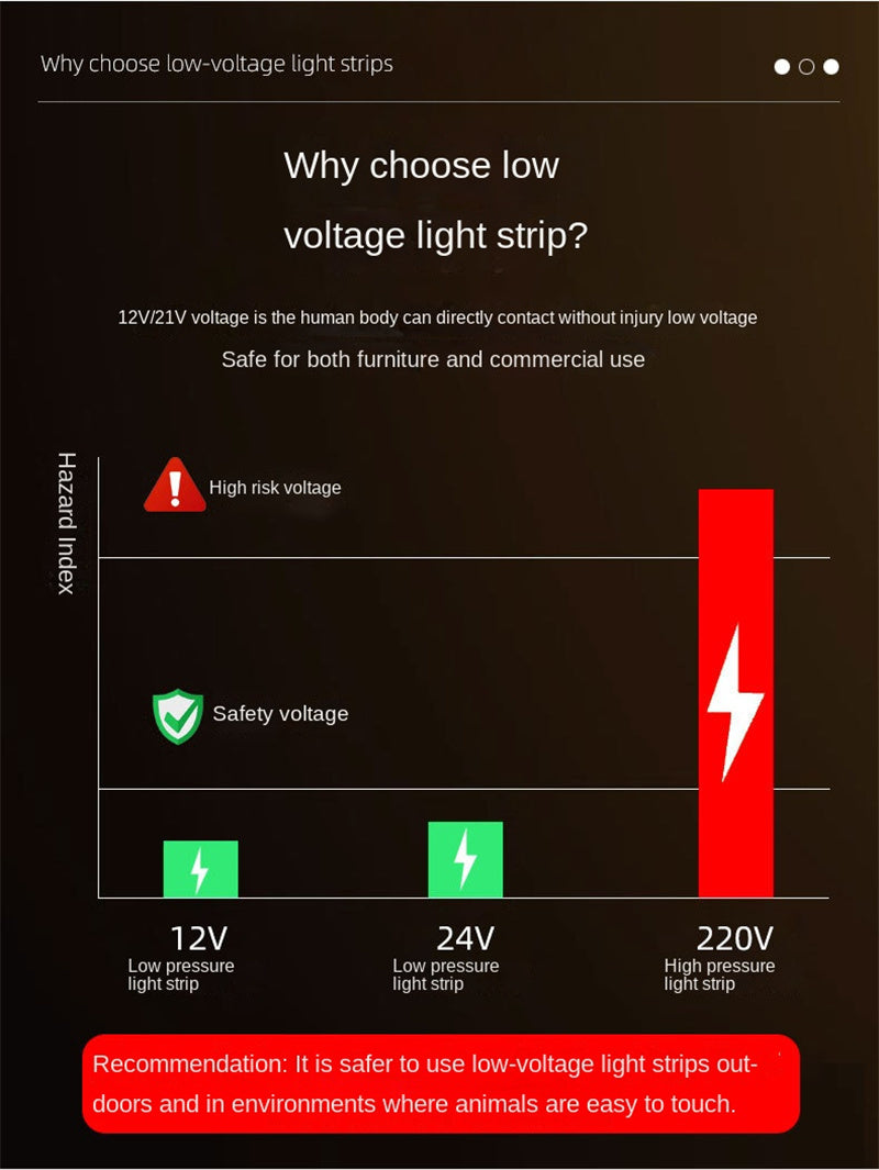 COB LED Strip Light – RGB Color-Chasing Waterfall Effects