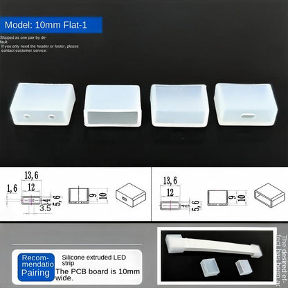 Silicone LED Strip Light End Caps – Waterproof Neon Strip End Plugs