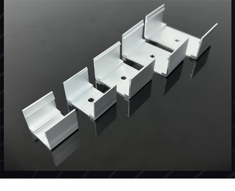 6063 Aluminum LED Strip Mounting Clips for Silicone Neon Lights