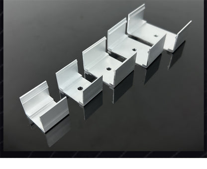 6063 Aluminum LED Strip Mounting Clips for Silicone Neon Lights