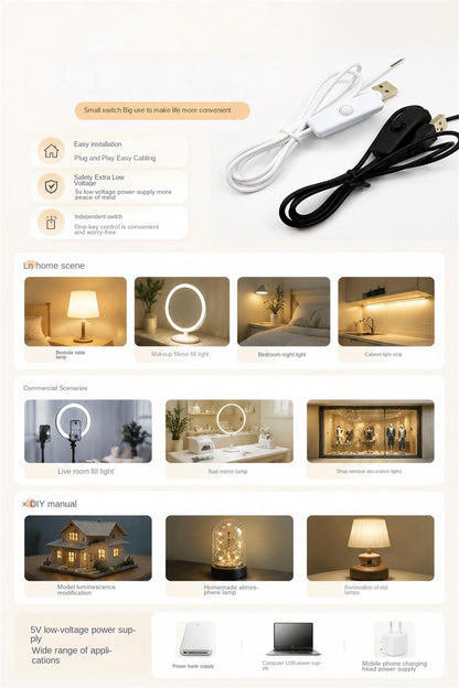 5V USB LED Strip Light Switch Review Easy DIY Wardrobe & Cabinet Lighting