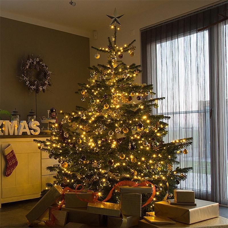LED Remote Control Christmas String Lights Waterproof Copper Wire Fairy Lights for Festive Decor