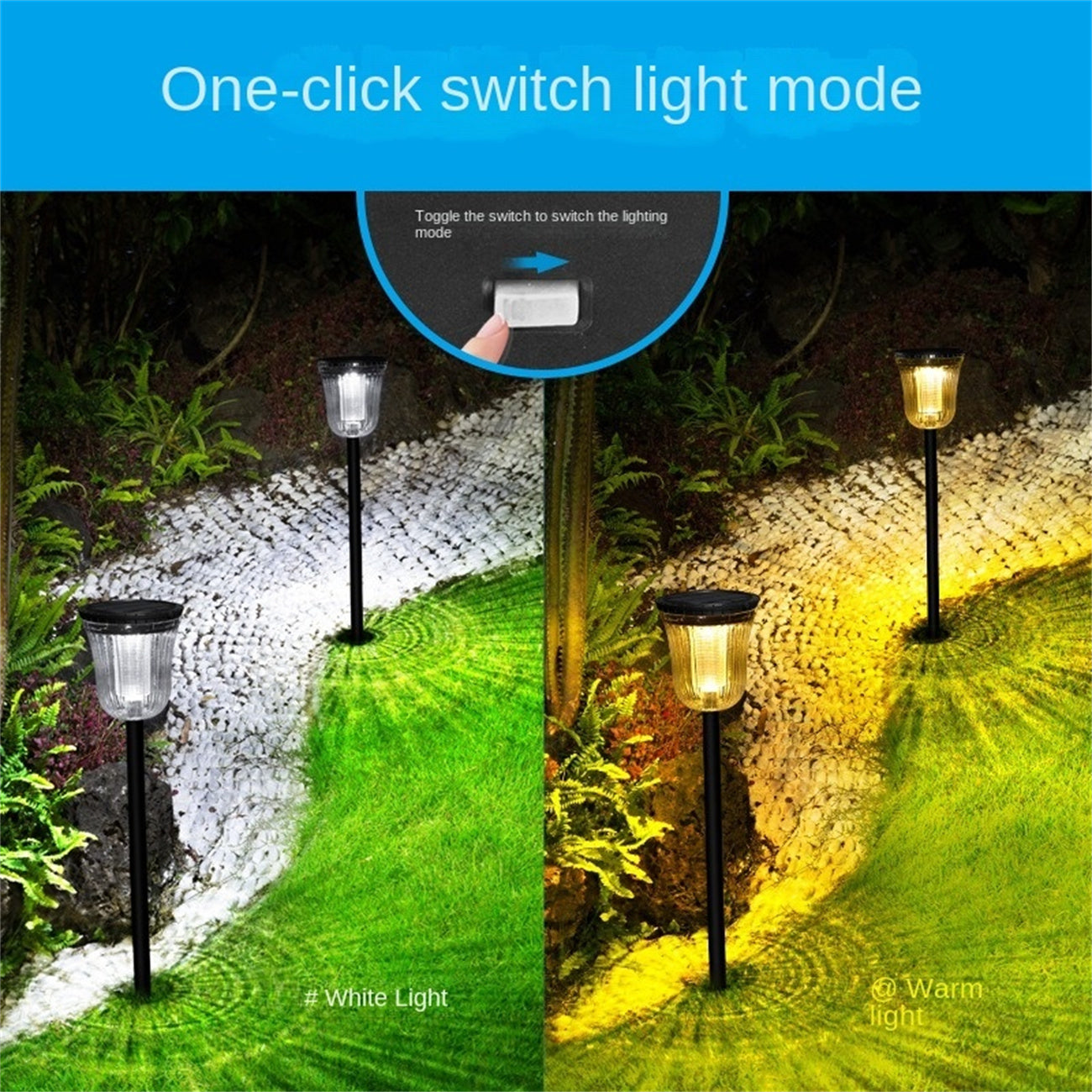 Solar Outdoor Yard Light Home Villa LED Garden Decor Landscape Ground Insert Lawn Light