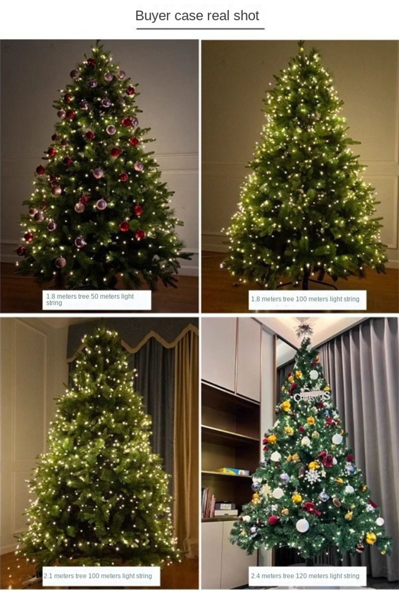 LED Remote Control Christmas String Lights Waterproof Copper Wire Fairy Lights for Festive Decor