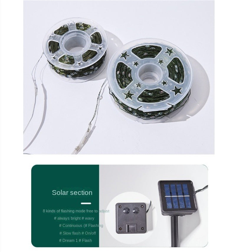 LED Remote Control Christmas String Lights Waterproof Copper Wire Fairy Lights for Festive Decor