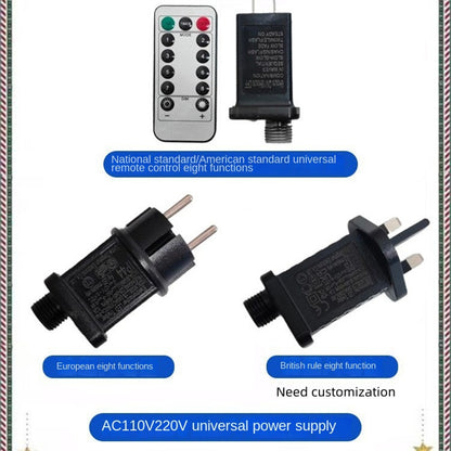 LED Remote Control Christmas String Lights Waterproof Copper Wire Fairy Lights for Festive Decor