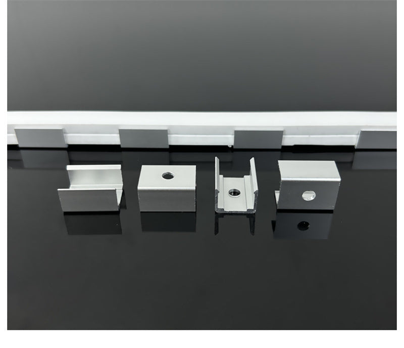 6063 Aluminum LED Strip Mounting Clips for Silicone Neon Lights