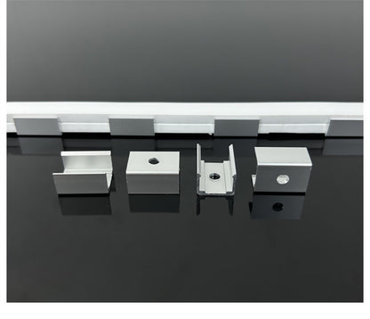 6063 Aluminum LED Strip Mounting Clips for Silicone Neon Lights