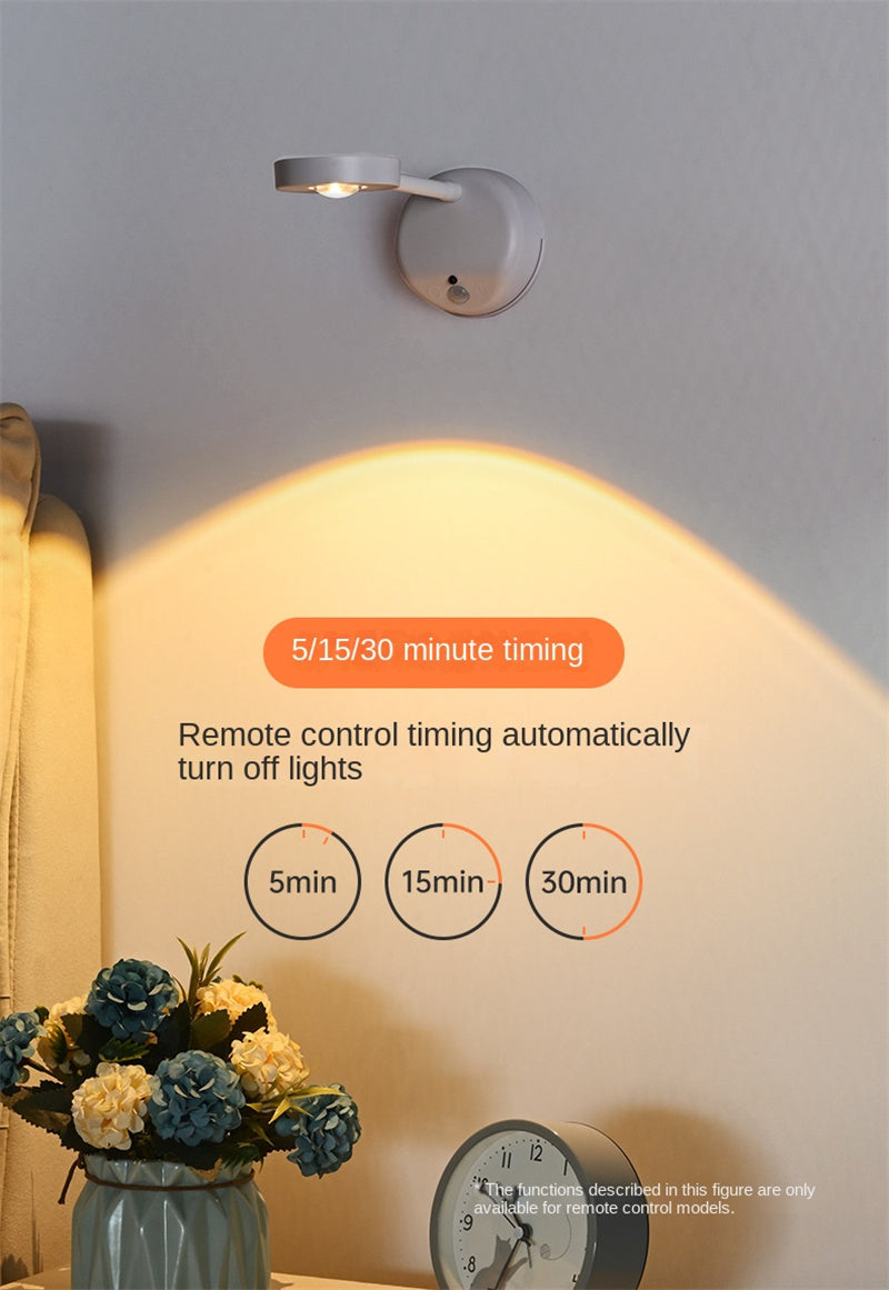 New Wireless Rechargeable LED Wall Spotlight Smart Motion Sensor, Remote Control, Picture Lighting for Indoor Use, No Wiring Needed