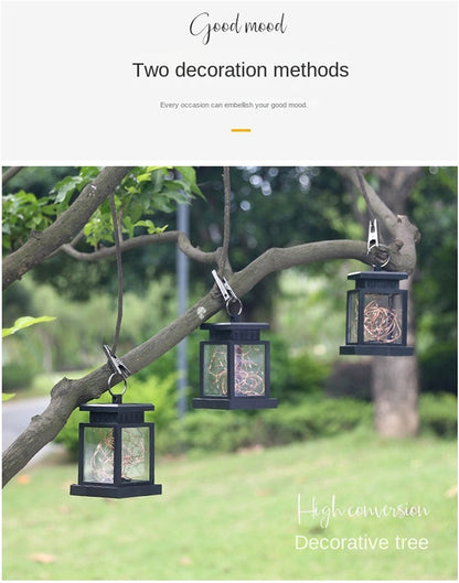 Solar Hanging Garden Lantern – Outdoor Decorative Yard, Patio & Tree LED Light