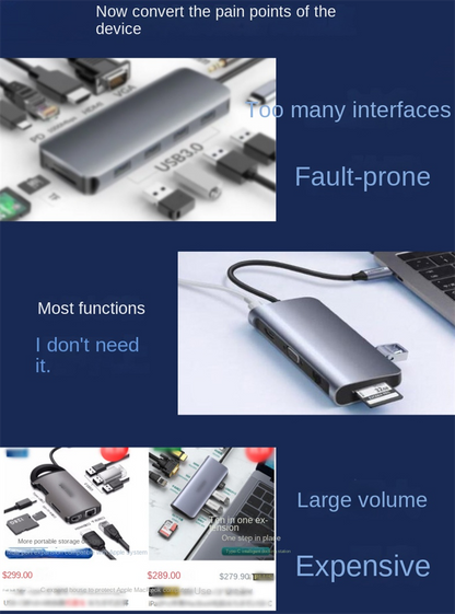 2-in-1 Multifunctional Adaptor 60W Fast Charging Type-C to USB OTG Converter Suitable for Apple 16 Connector
