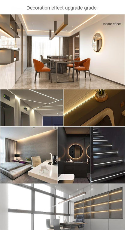 COB LED Strip Light – RGB Color-Chasing Waterfall Effects