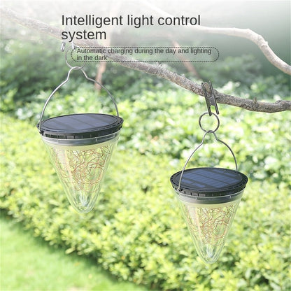 Cadena de luz solar al aire libre para el hogar villa LED patio decorativo colgante luz balcón decoración lámpara