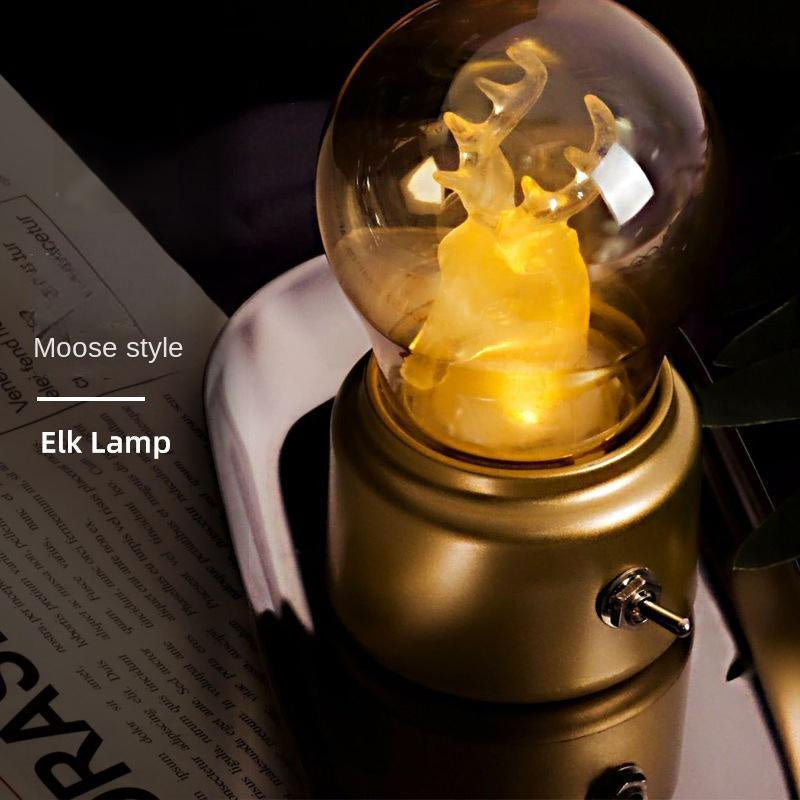 Vintage British Style USB Rechargeable LED Light Bulb Lamp – Portable Cordless Ambient Night Light