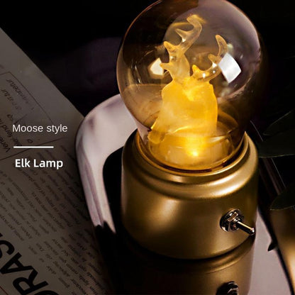 Vintage British Style USB Rechargeable LED Light Bulb Lamp – Portable Cordless Ambient Night Light