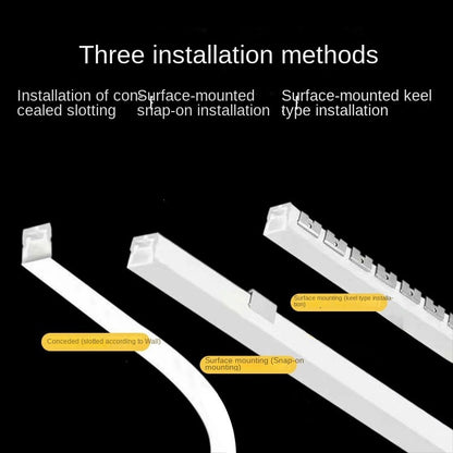 Flexible 202 Stainless Steel LED Neon Strip Mounting Track – Bendable Skeleton Framework for Flat Silicone Neon Lights