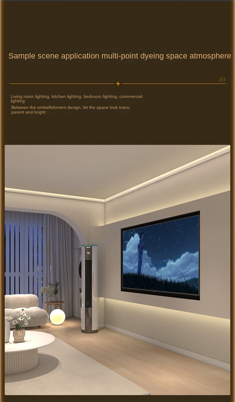 Flexible Waterproof Outdoor LED Strip Lights High Brightness COB Dual-Row RGB Multicolor & 3-Color Modes, IP65 for Camping, Garden, Patio, and Outdoor Decor