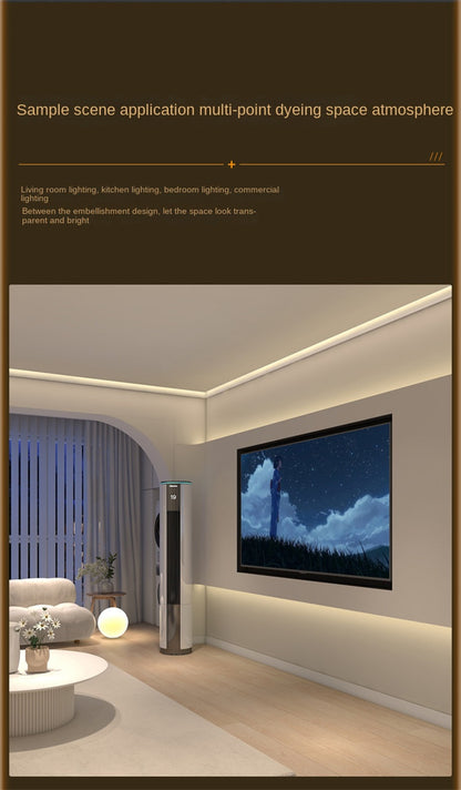 Flexible Waterproof Outdoor LED Strip Lights High Brightness COB Dual-Row RGB Multicolor & 3-Color Modes, IP65 for Camping, Garden, Patio, and Outdoor Decor