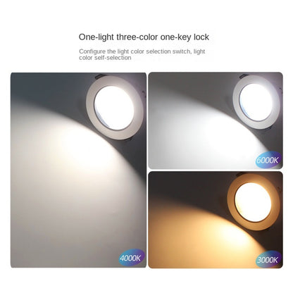 Dialing code anti glare three color tube light full spectrum household ceiling light, living room hallway bedroom CCT variable light tube light