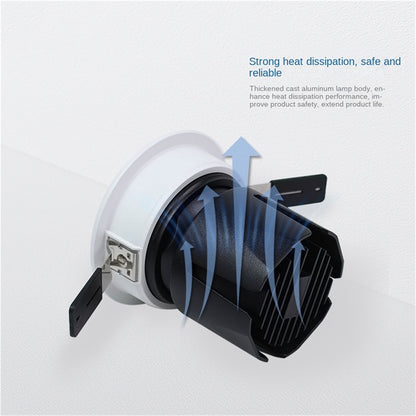 High-CRI Adjustable Recessed LED Spotlight – Multi CCT, Anti-Glare, Dimmable Indoor Downlight