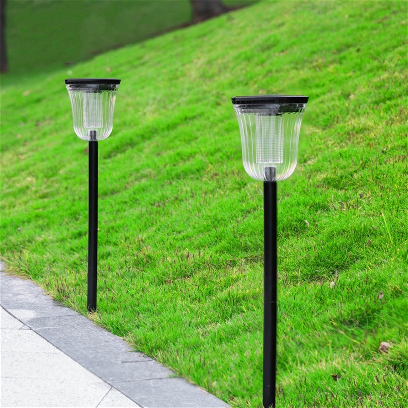 Solar Outdoor Yard Light Home Villa LED Garden Decor Landscape Ground Insert Lawn Light