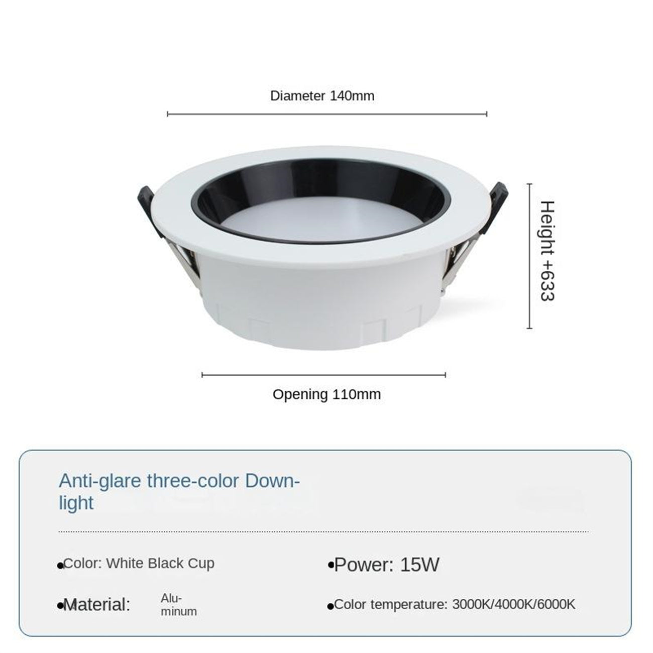 Dialing code anti glare three color tube light full spectrum household ceiling light, living room hallway bedroom CCT variable light tube light