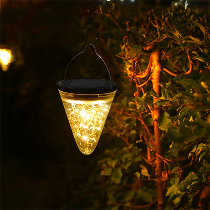 Cadena de luz solar al aire libre para el hogar villa LED patio decorativo colgante luz balcón decoración lámpara