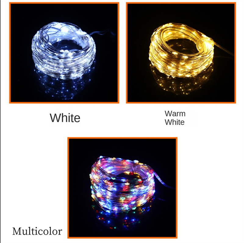 Solar LED Copper Wire String Lights – Waterproof Outdoor Fairy Lights for Garden, Patio & Christmas Decoration