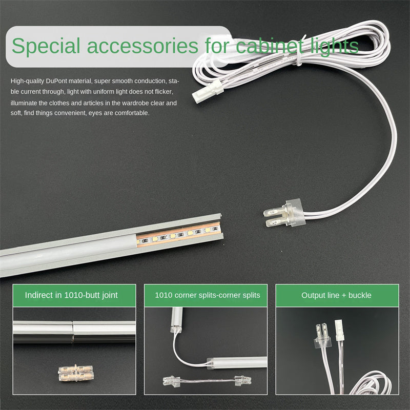 5V / 12V / 24V 2-Pin LED Strip Jumper Wires Solderless Led Strip Connectors for 5mm, 8mm and 10mm COB/SMD LED strips