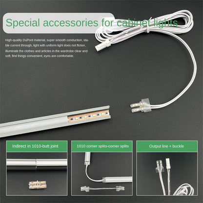 5V / 12V / 24V 2-Pin LED Strip Jumper Wires Solderless Led Strip Connectors for 5mm, 8mm and 10mm COB/SMD LED strips