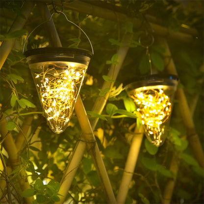 Outdoor Solar Light String for Home Villa LED Yard Decorative Pendant Light Balcony Decoration Lamp