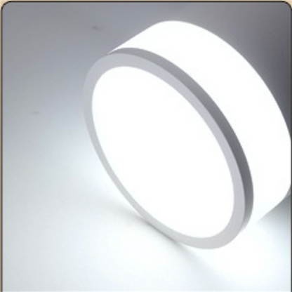 Side-Emitting Surface-Mounted LED Downlight · No-Cut Installation · 3-Color Switchable (Warm/Neutral/Cool) · 5W/7W/12W · Hallway, Bedroom, Living Room