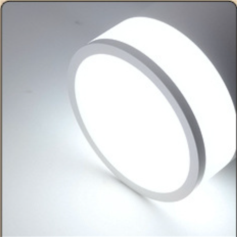 Warm side emitting LED tube light corridor hall bedroom 12W7W5W three color dimming hole free surface mounted tube light