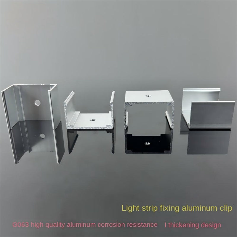 6063 Aluminum LED Strip Mounting Clips for Silicone Neon Lights