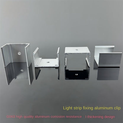 6063 Aluminum LED Strip Mounting Clips for Silicone Neon Lights