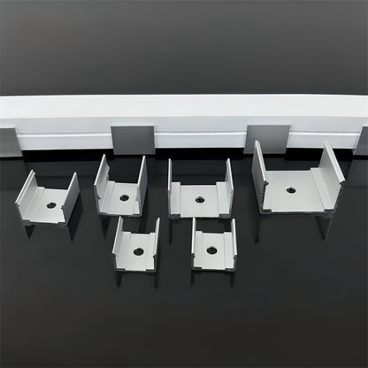 6063 Aluminum LED Strip Mounting Clips for Silicone Neon Lights