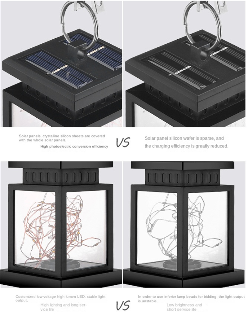 Solar garden lantern specifications and features