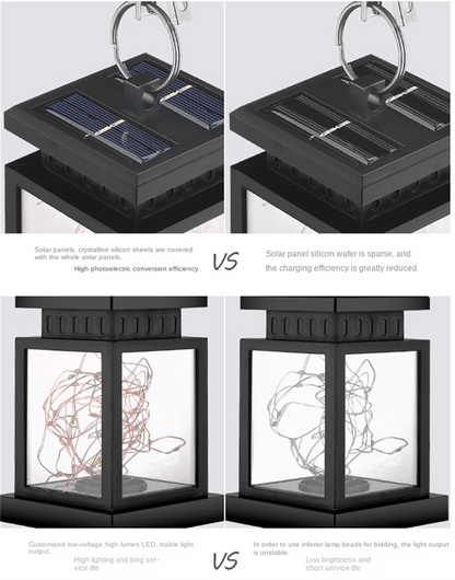 Solar garden lantern specifications and features
