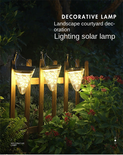 Outdoor Solar Light String for Home Villa LED Yard Decorative Pendant Light Balcony Decoration Lamp