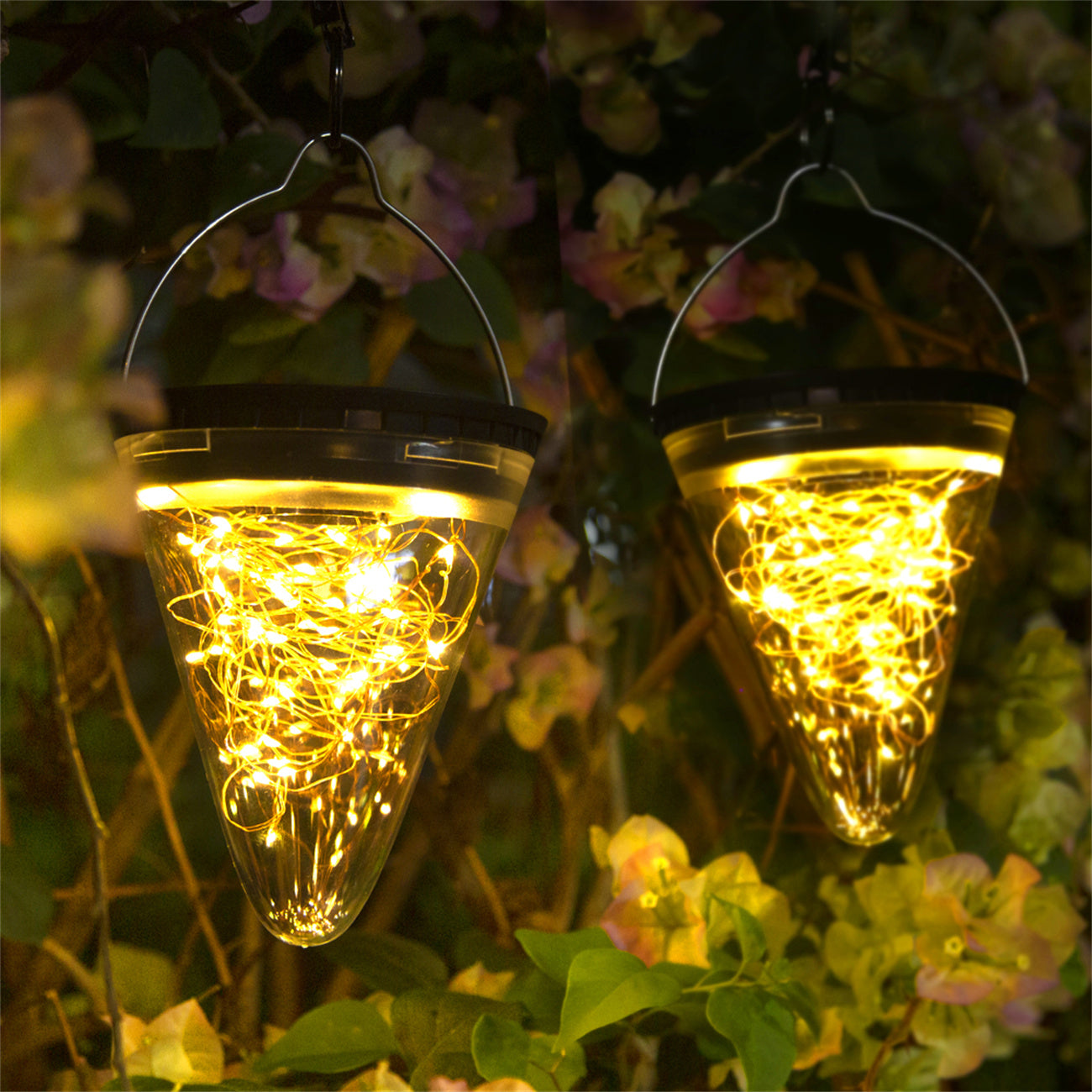 Outdoor Solar Light String for Home Villa LED Yard Decorative Pendant Light Balcony Decoration Lamp