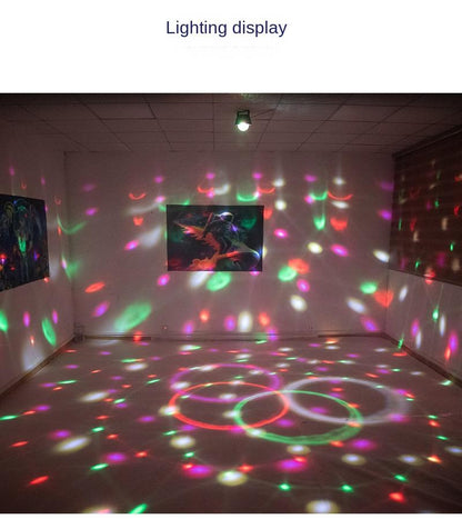 RGB LED Stage Light with Sound Activated Disco Ball Effect Light for KTV, Home Party & Events